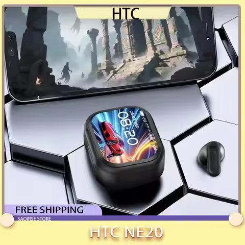 HTC NE20 Bluetooth V6.0 Earphones TWS Sports Wireless Headphones AI Translator Earbuds In-Ear Noise 
