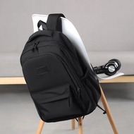 HITAM Gm4 - Latest Plain Black Backpack for Men and Women