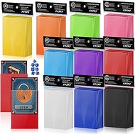 1000 Count Card Sleeves for Trading Cards, Matte Deck Guard Card Sleeves, Card Protectors Sleeves for MTG, Baseball/Sports Cards, Yugioh Card, Game Card (10 Colors)