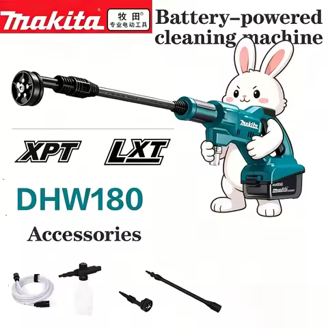 2026 New Model Makita DHW180 18V LXT Cordless High‑Pressure Washer Portable High‑Flow Battery Powere