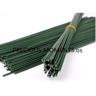 GREEN STEEL STICK Flower Stick / Flower Stem / Bouquet Wrapping Stick