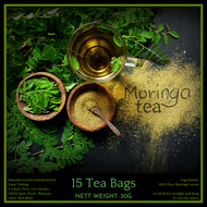 Moringa Tea | Moringa + Ceylon Cinnamon Tea (Freshly Grounded) Teh Moringa | Teh Kayu Manis Ceylon - Moringa Oleifera / Daun Kelor / Malunggay / Ceylon Cinnamon / Cinnamon