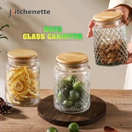 Jkitchenette Cookie Food Jar Glass Storage Container Bekas Kuih Raya Bekas Biskut Balang Kueh Kaca A