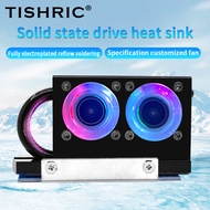 TISHRIC RGB M.2 Hard Disk Heat Dissipation Radiator Sink 3-pin Connector HDD Cooler High Conductivit