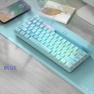 AULA | AULA F3061 Mini 64-Key Wired RGB Gaming Keyboard Portable Mechanical-Feel Keyboard for PC Off