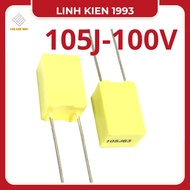 Set of 4 gold capacitors 105j100v capacitor 105j100v capacitor 105j100v 1nF capacitor