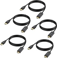 DisplayPort to HDMI Cable 3 feet 5-Pack, 4K Display Port to HDMI Cables Uni-Directional DP to HDMI Cord for Dell, Monitor, Projector, Desktop, AMD, Lenovo, HP, ThinkPad and More