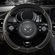 Microfiber Leather Car Steering Wheel Cover For MINI Cooper R50 R55 R56 F57 Clubman Countryman Clubv