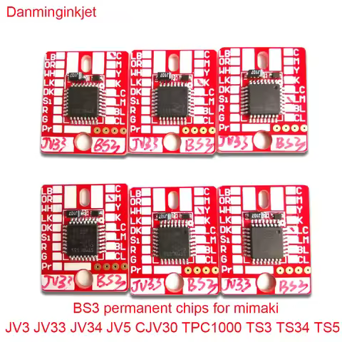 ink cartridge BS3 permanent chips for mimaki JV3 JV33 JV34 JV5 CJV30 TPC100 TS3 TS34 TS5 auto reset