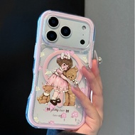 Premium Elegant Bear Casing hp Samsung A08 A18 A57 A27 S26 A07 A17 5G A06 A16 A56 A36 A32 4G A55 5G 