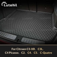 For Citroen C3-XR、C3L、C4 Picasso、C2、C4、C5、C-Quatre Custom Car Trunk Mat Protective Pad Cargo Liner A