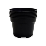 BLACK plastic flower Pot size 25cm