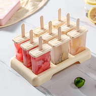 Creative Wooden Stick Ice Pop Mold Ice Cream Tray Plastic Stick Popsicle Mold Ice Stick Mold