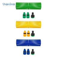 [Shamjina] Coil Garden Hose Expandable Flexible Water Hose with Quick Connector Lightweight EVA Mate