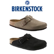 Birkenstock Boston Suede Leather Soft Footbed Clogs /Tape Sandal Slop/Black Suede Guarantee