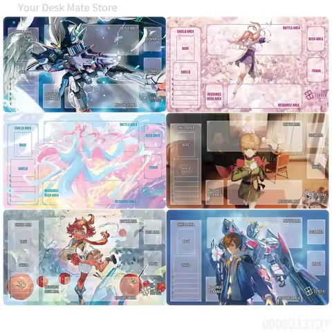 Diy Gundamed Amuro Ray Tcg Card Battle Mat Tcg Single Player Board Game Card Battle Card Pad Anime C