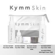 KYMMSKIN ALL VARIAN | READY! EFFORTLESS SUNSCREEN SPF 50 BY KYMMSKIN DAY NIGHT CREAM FACIAL WASH BAK