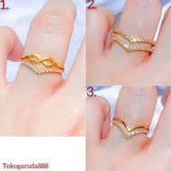 Mahkota New! Cincin Anak Dan Dewasa Emas Asli Kadar 700 70 16K V Aurel