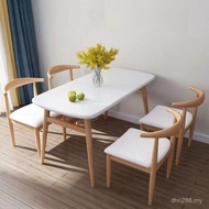 Dining Table Chair Fast Restaurant Rectangular Modern Simple Small Apartment Table Dining Table Chai