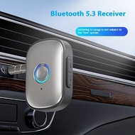 Penerima Bluetooth tanpa wayar kereta V5.3 baru yang boleh disambungkan kad TF aux penukar pembesar 