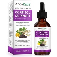 Cortisol Support Supplement with,, L-Theanine, Cortisol Balancing Supplements for Stress, & Focus, V