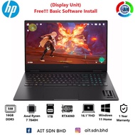 HP OMEN 16-xf0006AX Gaming Laptop 16.1"FHD Gaming Laptop Ryzen 7-7840H 16GB 512+512GB SSD RTX4060 8G