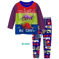 Pyjamas Ailubee Dino Dinosaur Boboiboy Design Boy Pyjamas Longsleeve Baju Tidur Lengan Panjang Ready Stock Malaysia