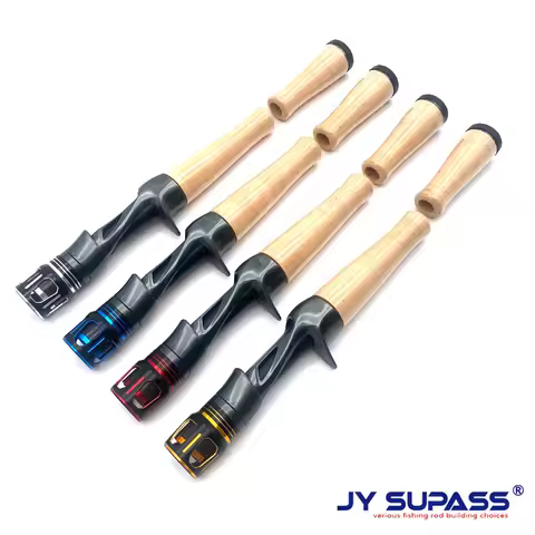 JY SUPASS YCS DIY Fishing Rod custom ReelSeat Locking Nut Fishing Rod Repair Kit A Cork Handle