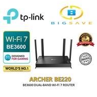 TP-LINK ARCHER BE220 BE3600 DUAL-BAND WI-FI 7 ROUTER