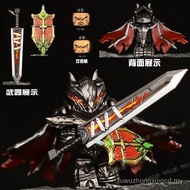 Zhanzai Knight War Horseman Sige Assembled Armor Branding Warrior fq101 Compatible Mount Wolf Buildi