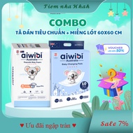 COMBO Aiwibi Daytime Standard Diapers & Aiwibi Pads 60x60cm – Comprehensive, Soft Care for Baby