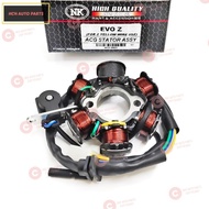 STATOR COIL COMP/ FIELD COIL ASSY - DEMAK - EVO Z/ EVO ZR/ DV 110/ MV 110/ MATRIX SPORT (2 YELLOW WI