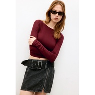 H&M (H&M) Stretchable Pleated Clothes Women Gathered jersey top 1204904_3