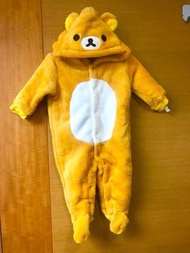 全新日版  毛毛  鬆弛熊 小朋友  高53cm 闊27cm 有帽 睡衣  連身衫 鬆弛熊連身衣 派對衫 Cosplay衫 衛衣