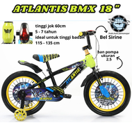 sepeda anak laki laki ban pompa BMX 18 inch ( 5 -7 tahun ) Atlantis