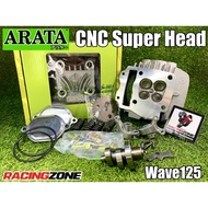 100% Arata Wave 125 Racing CNC Head, 4 Valve Full Set, Cam, Spring, Rocket Arm, Wave 125 4 Valve CNC Head Racing