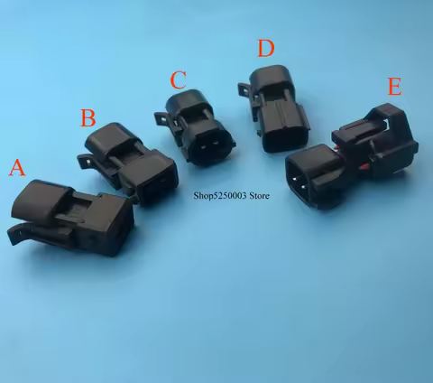 2-pin High Quality Injector PnP Adapters EV6/EV14 /OBD2 USCAR (female) to EV1 for car Jetronic (male