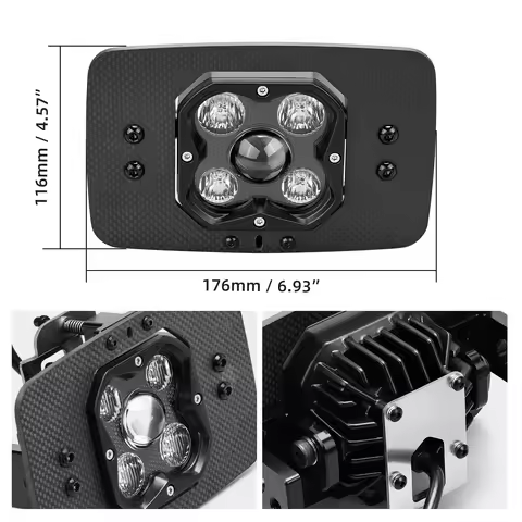 NICECNC For Honda XR650L 1993-2025 XR 650L 2025 Motorcycle 40W 50W 3100 3600 Lumen IP67 Rally Headli