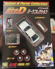 1/43 SEGA 頭文字D AE86 set   Initial D 零件收藏 模型車