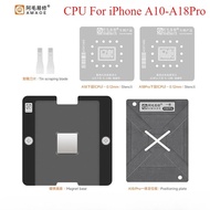 Amaoe A10 A11 A12 A13 A14 A15 A16 A17 A18Pro CPU BGA Reballing Stencil For iPhone Chip Repair Tin Te