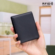 Men Wallet With Coin Pocket Genuine Leather ID Credit Card Holder RFID Anti-Theft Card Cash Wallets Mens CardHolder Luxury nd