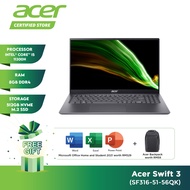 Acer Swift 3 SF316-51-56QK /Intel Core i5-11300H /8GB RAM /512GB SSD /16.1" FHD /Ms office /Windows 11 /2 YRS