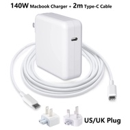 140W USB C อะแดปเตอร์ชาร์จไฟสำหรับ MacBook Pro 16นิ้ว2023 2021 MacBook Pro 14 15 13 MacBook Air PD 3