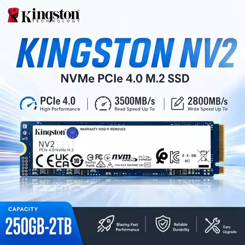 Kingston NV2 250GB 500GB 1TB PCIe 4.0 NVMe M.2 2280 SSD | Gen 4x4 | Up to 3500MB/s Read | Ideal for 