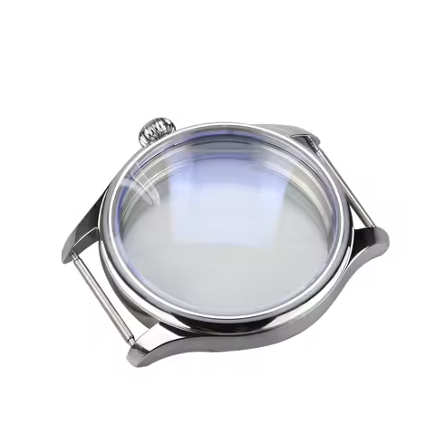 44mm ETA6497 6498 Stainless Steel Watch Case Fit 38.2mm-39.2mm Dial Watch Case W/High Hardness Miner