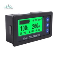 H56CS DC100V Coulometer Battery Capacity Tester 10A LCD Backlight Display Digital Ammeter Voltmeter 