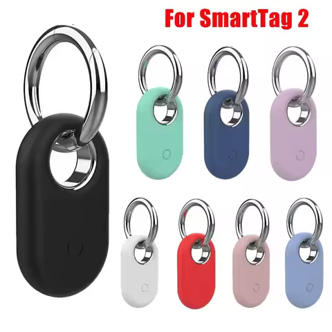 1-2Pcs Case Holder For Samsung Galaxy SmartTag 2 Locator Tracker Keychain Anti-Scratch Protective Co