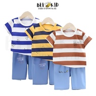 Kids Short Sleeve T Shirt Set Clothes Baju Budak Lelaki Baju Murah Baby Boy Clothing Children Summer Wear