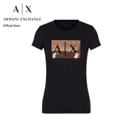 AX Armani Exchange เสื้อยืดผู้หญิง รุ่น AX 8NYTDL YJ73Z6231 - สีดำ