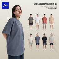 310gsm oversize Street Wear 100% Cotton High Quality Heavy Wash Water T-Shirt Loose Trendy Men Women